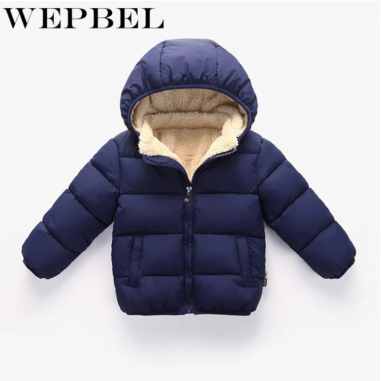 WEPBEL/модные детские пуховики для маленьких мальчиков сезон осень зима