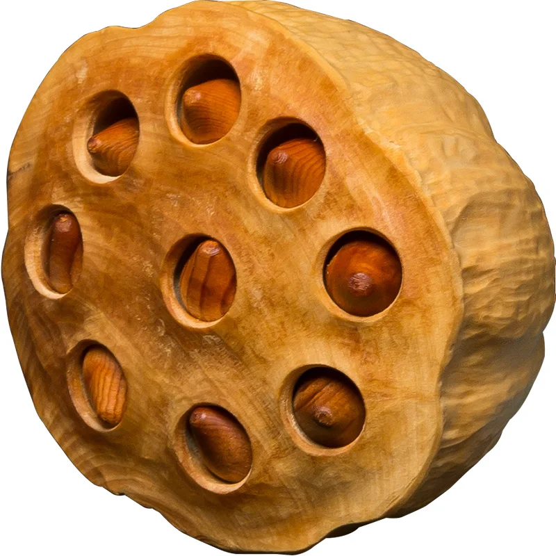 Подвеска из косточек лотоса подвеска цельной древесины талисман на удачу резная