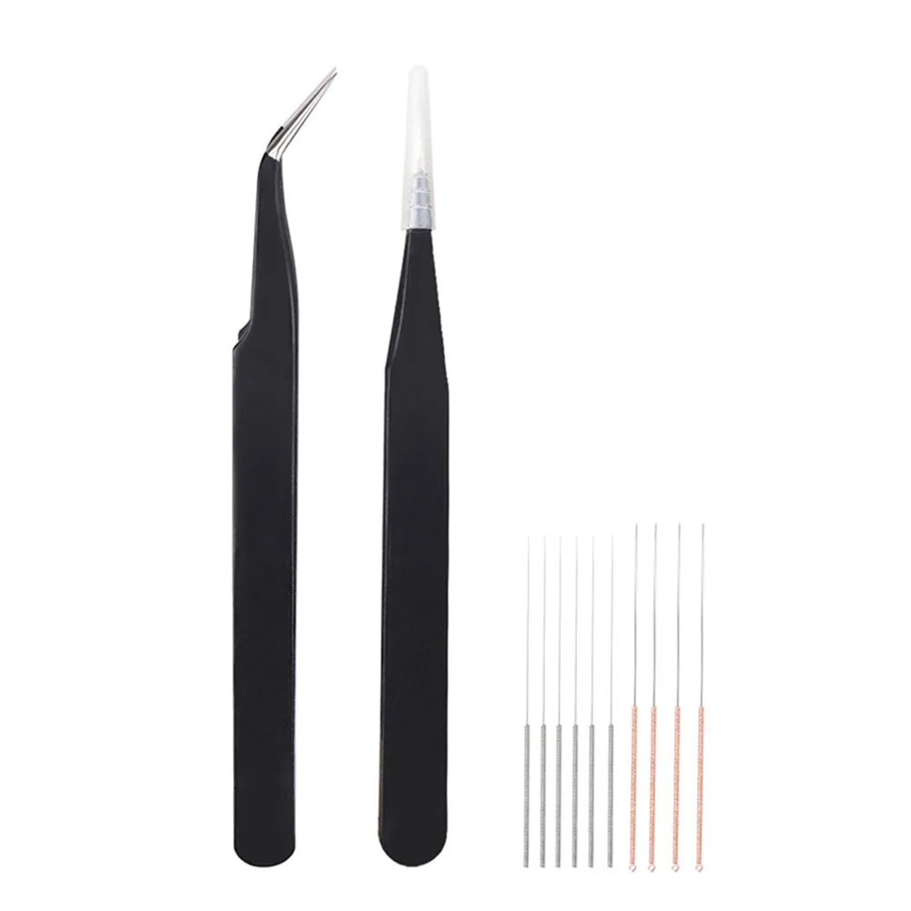 12 шт. фидерная Шестерня иглы пинцеты Мини Портативная легко наносится практичная