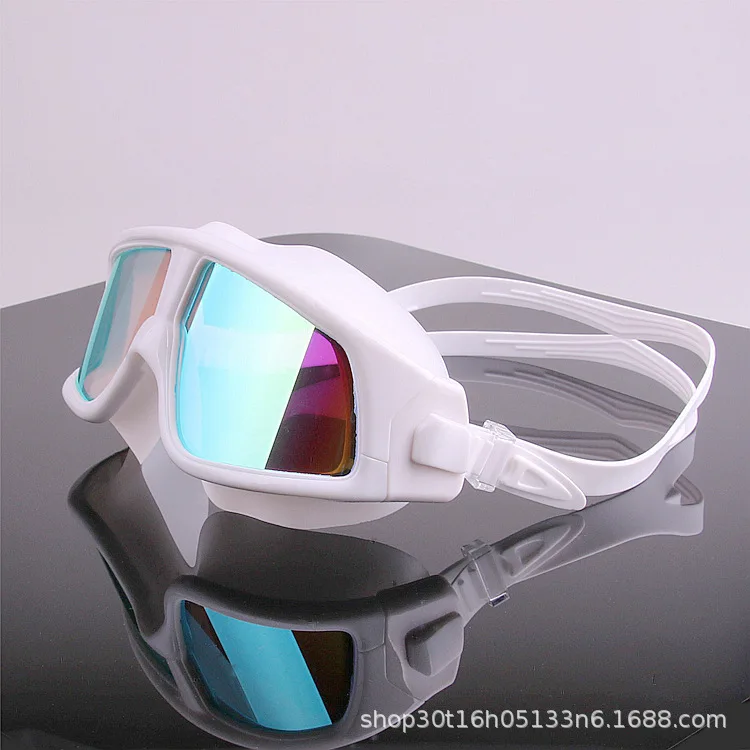 

2020 New Swimming Goggles High-Definition Waterproof Anti-Fog Glasses Big Box Silica Gel Electroplating /30