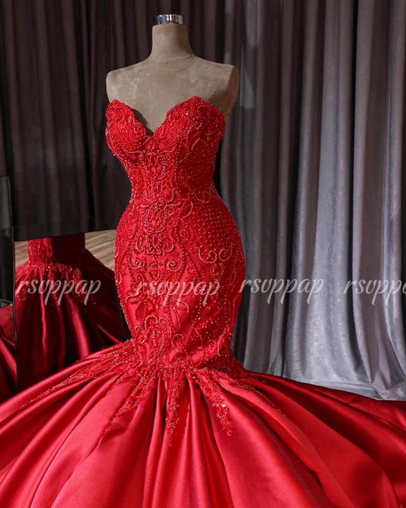 

Custom Made Dress For the Red Mermaid Long Dress In Gold Color
