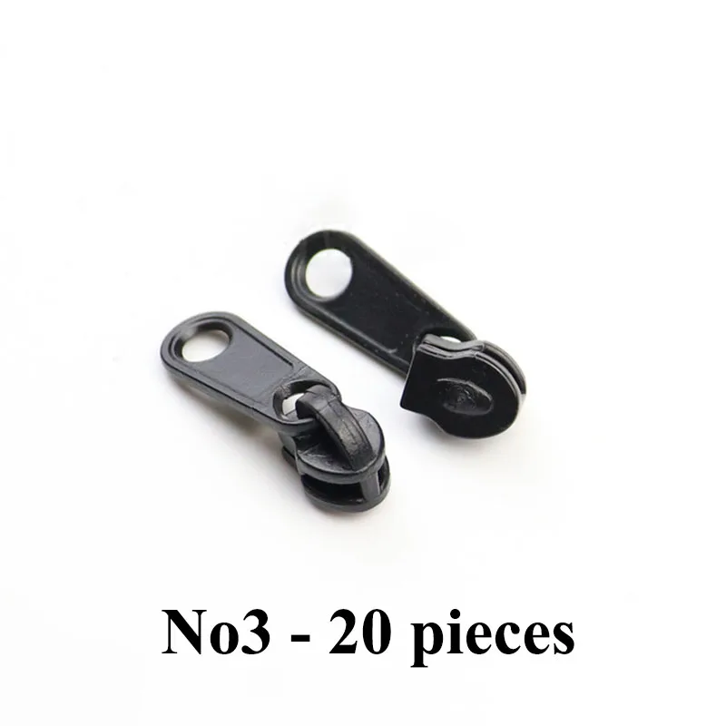 Meetee 10/20 шт. 3 #5 #8 #10 # резиновый слайдер на молнии для нейлоновой домашняя