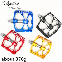 new non slip downhill mtb 3 bearings mountain bike pedals platform bicycle flat alloy pedals 916 pedals