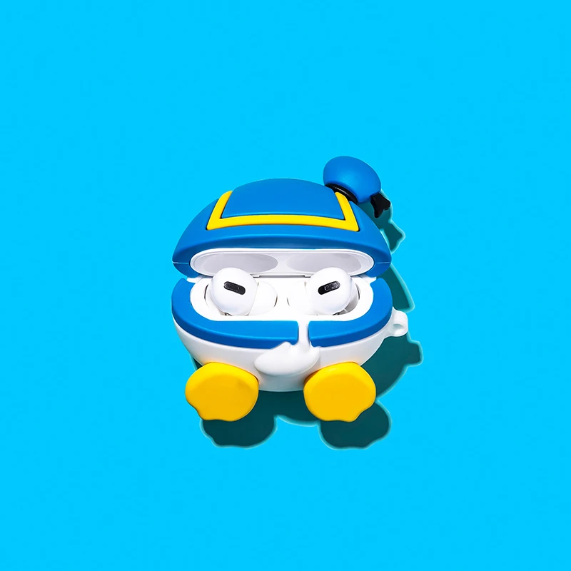 

Donald Duck Daisy Soft Silicone Wireless Bluetooth Headset Cartoon Shockproof Iphone Earphones Cases