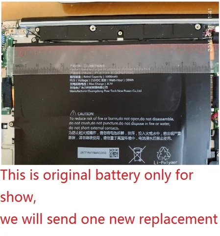 Новая батарея для Chuwi lapbook SE Tablet PC Li-Po перезаряжаемый аккумулятор замена PT2877164-2S 7,6 V 5000mAh w/7 линий + вилка