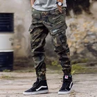 Джинсы мужские камуфляжные, армейские брюки-карго в стиле милитари, свободного покроя с большими карманами, Джоггеры в стиле хип-хоп, уличная одежда