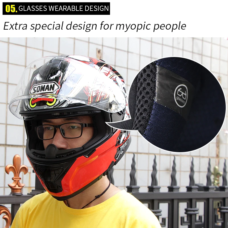 SOMAN ECE уличный шлем Змеиный мотоциклетный шлем Золотой козырек полное лицо Capacete двигатель велосипед двойные козырьки Casco DOT Высокое качество
