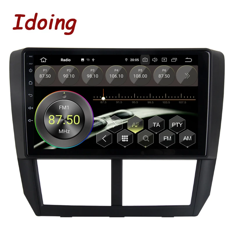 Idoing автомобильный мультимедийный плеер с 9 дюймовым дисплеем восьмиядерным