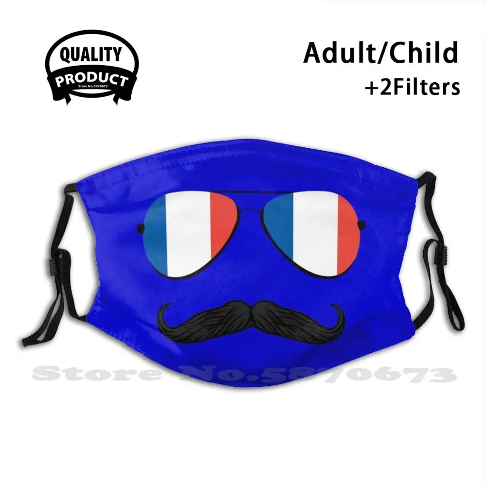 

Французский флаг, авиаторы, солнцезащитные очки и усы, французская Экипировка для влюбленных, «сделай сам», лицо для взрослых и детей, черны...