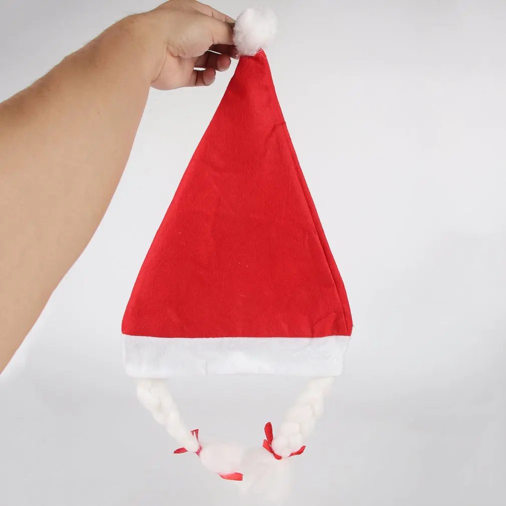 Рождественский комплект одежды для детей теплый красный костюм Санта Клауса