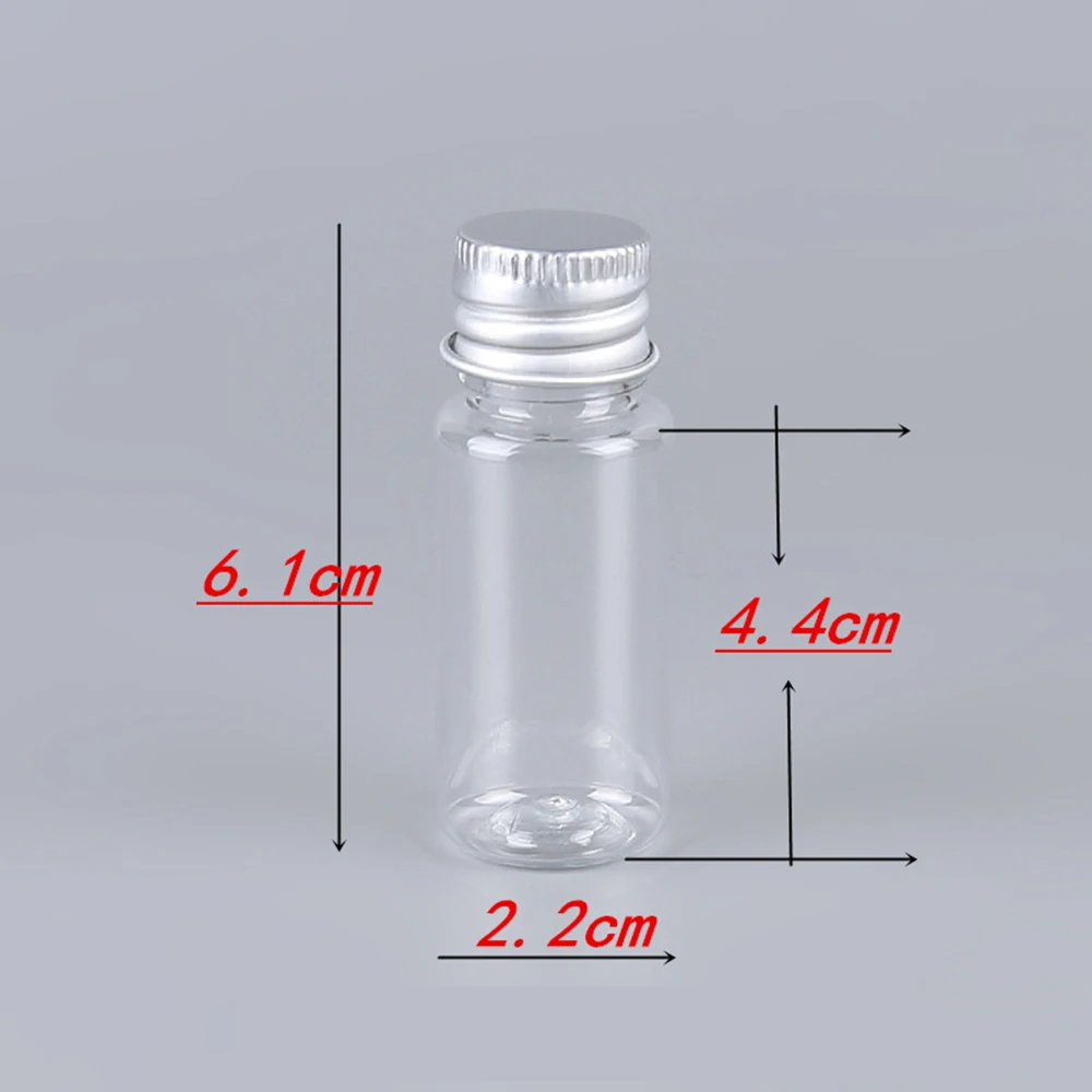 50 шт. пластиковая алюминиевая крышка от бутылки мини порожних контейнеров