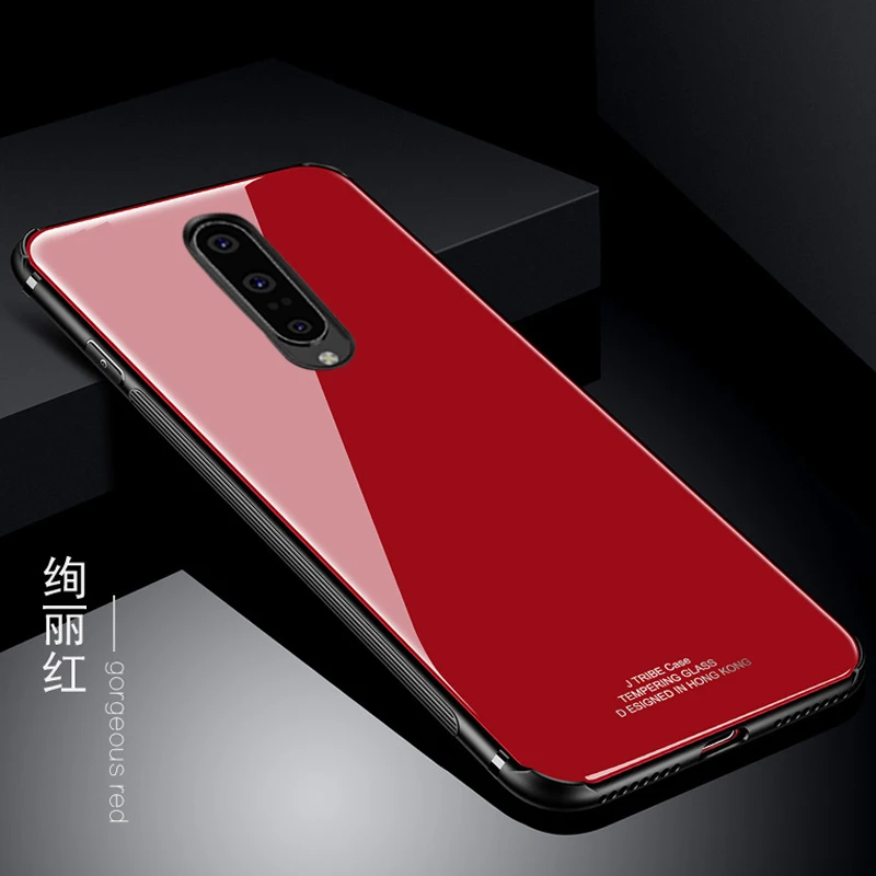 YUETUO стекло оригинальный защитный чехол на заднюю панель телефона для one plus 7 pro 6 t 5