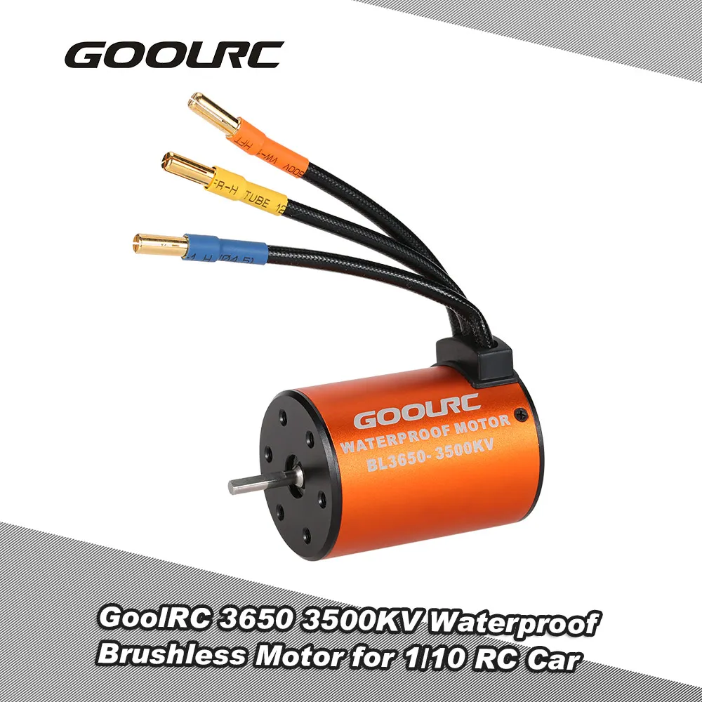 GoolRC 3650 3500KV водонепроницаемый бесщеточный двигатель для 1/10 RC автомобиля HSP 94123 HuanQi