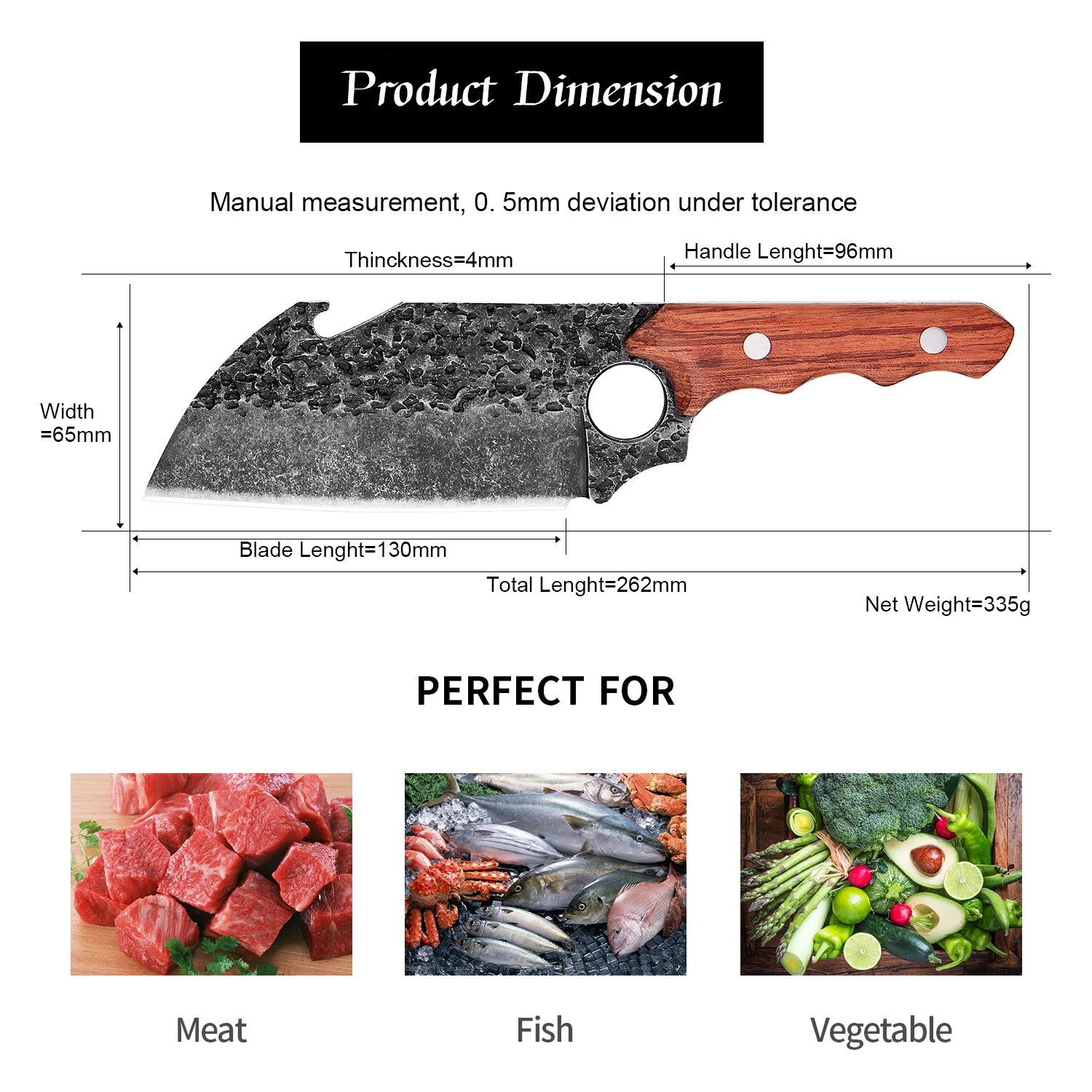 Профессиональный нож XITUO ручной работы Кливер из нержавеющей стали для мяса