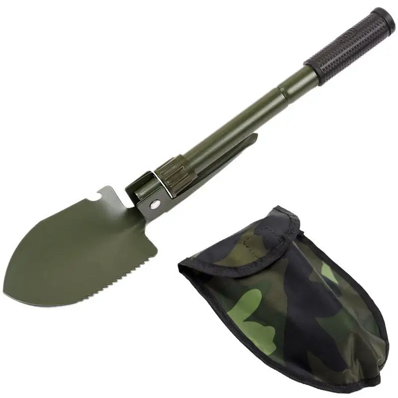 New Military Portable Folding Beach Shovel Survival Spade Trowel Car Small Emergency Garden Camping Outdoor self-defense Tools