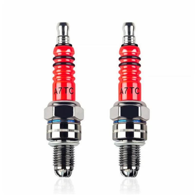 1 шт. мотогонок 3 электроды свечи зажигания A7TC для GY6 50cc 70cc 90cc 110cc 125cc Dirt Bike ATV Quad