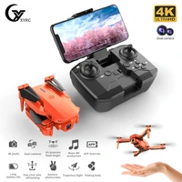 new k5 mini drone 4k hd dual camera 2 4g wifi fpv air pressure fixed height foldable quadcopter rc helicopter gifts toys