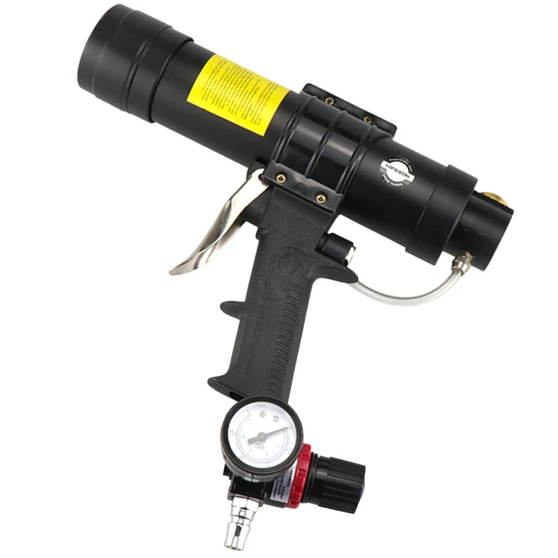 

310Ml Adjustable Pneumatic Glass Glue Air Rubber Hard Glue Sealant Applicator Caulking Tool