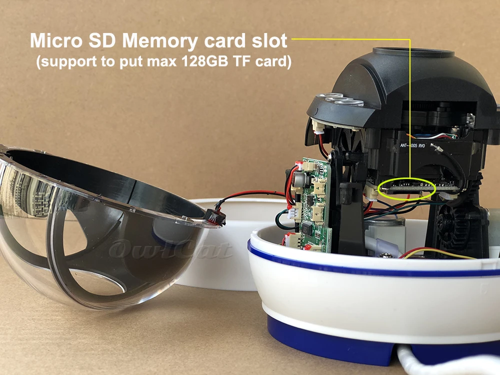OwlCat Крытая купольная IP камера wifi 1080P 2MP 5MP HD 5x оптический зум PTZ Аудио Микрофон Беспроводная сетевая камера видеонаблюдения
