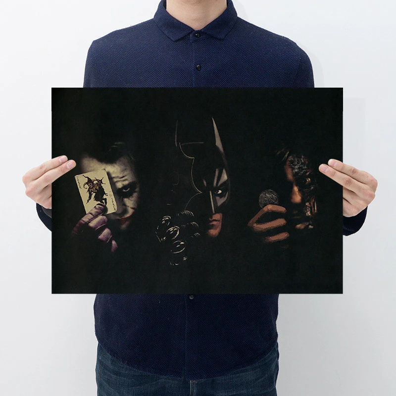 Винтажный постер с изображением клоуна Темного рыцаря декор для комнаты