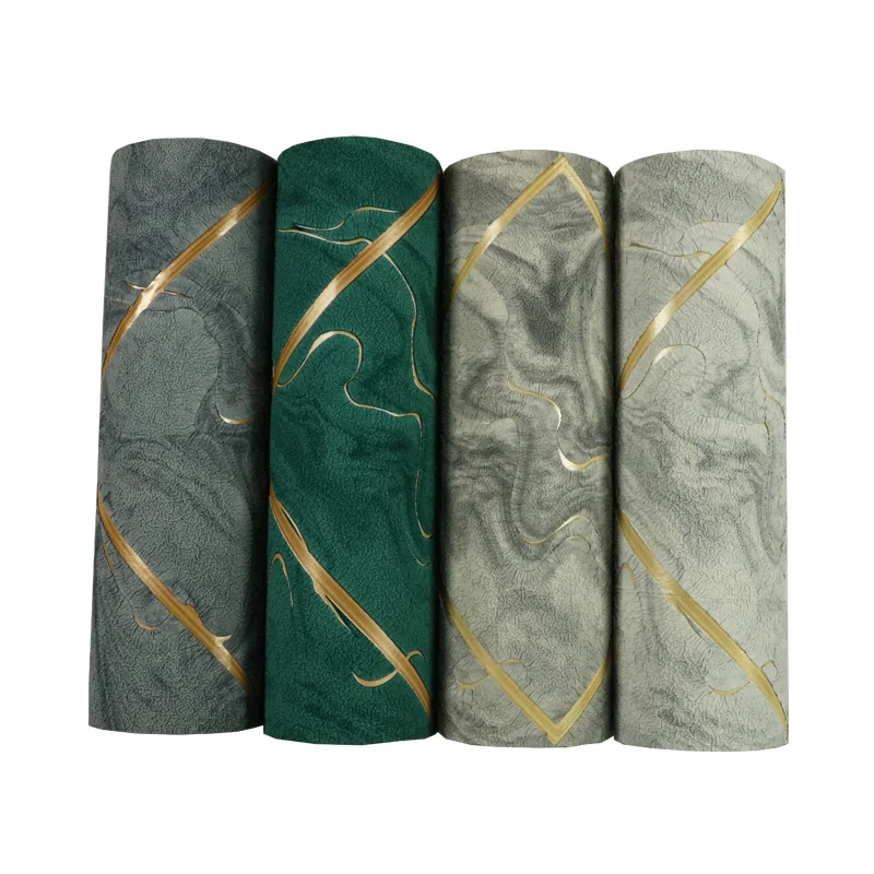

Simple Modern 3D Relief Imitation Deerskin Velvet Non-Woven Wallpaper Diamond Plaid Living Room Television Background Wall