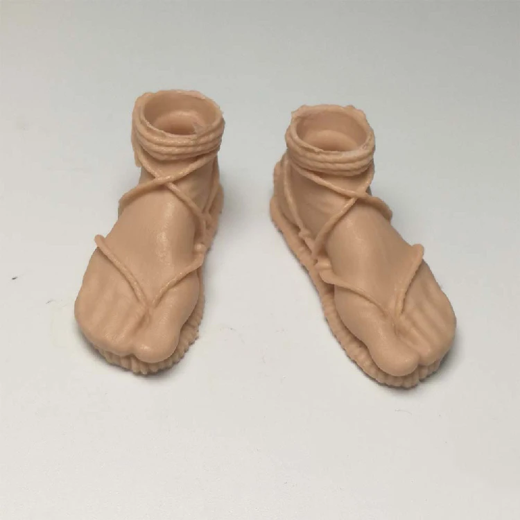 Коллекция 1/6 года неокрашенные модели обуви с песком японского самурайского