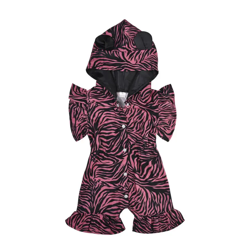

Newborn Infant Baby Girl Hooded Romper Bodysuit Jumpsuit Playsuit Clothes Outfit