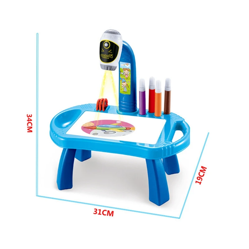 

Children Led Projector Art Drawing Table Toys Kids Painting Board Desk Arts And Crafts Projection Educational Learning Toy