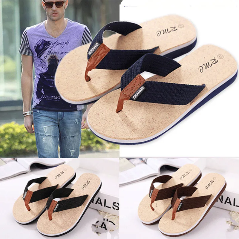 

Men's Slippers Summer Flip Flops Men's Slippers Fashion Beach Casual Shoes Slippers Indoor And Outdoor Men Slides 2021 New