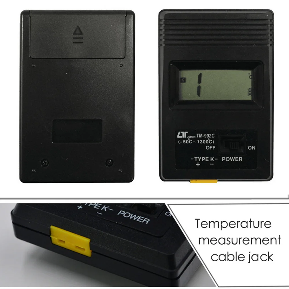 -902C (-50C до 1300C) измеритель температуры TM902C цифровой датчик K типа термометр +