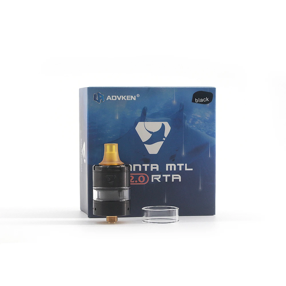 Vape бак Advken Manta V2 MTL RTA 2 мл емкость бака с 810 капельным наконечником электронная