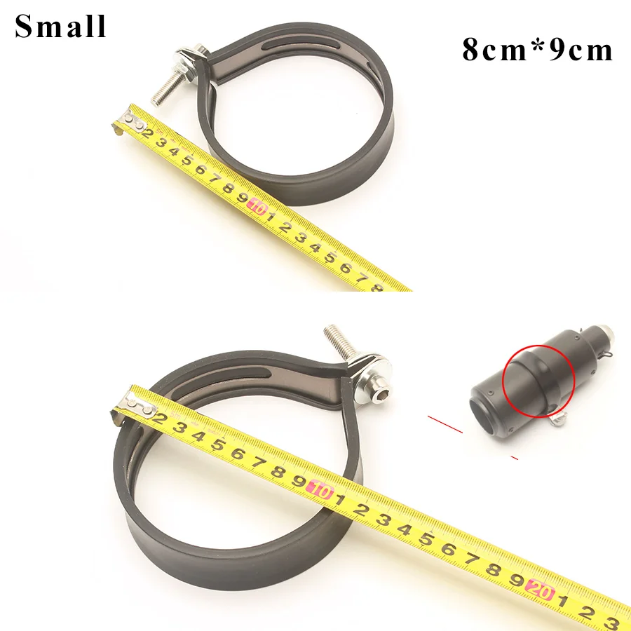 Мотоциклетная выхлопная труба из углеродного волокна зажим сталь Резина