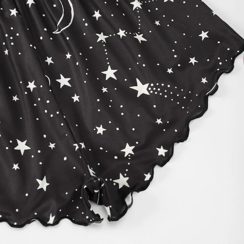 

Cute Print Pajamas for Girls Home Clothes Christmas Pajamas Sleep Tops + Pants Sexy Nightwear Sleepwear Women Set