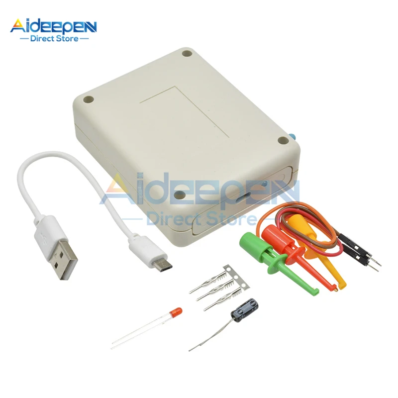 LCR-T7 T7 Транзистор тестер TFT Диод Триод измеритель емкости LCR ESR метр NPN PNP MOSFET ИК Многофункциональный тестер мультиметр