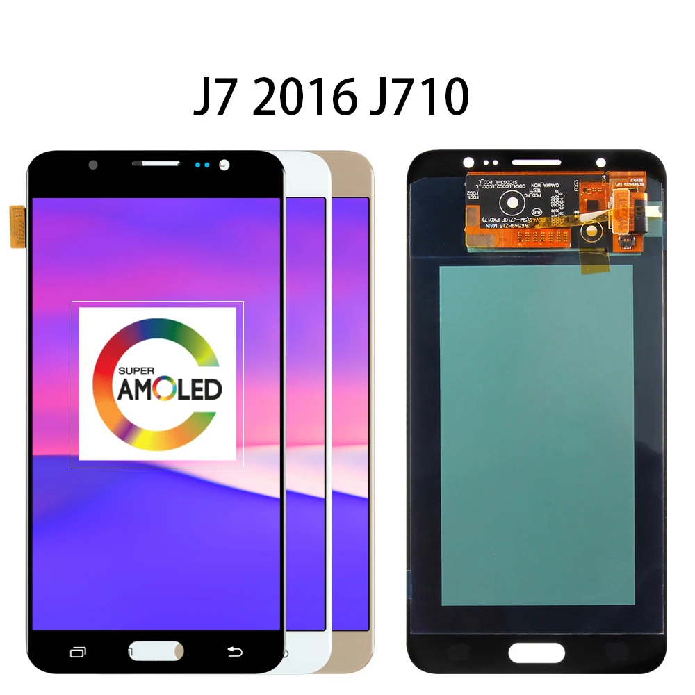 Супер AMOLED для SAMSUNG Galaxy J730 ЖК дисплей сенсорный экран J7 2015 J700 / 2016 J710 Pro J730F|Экраны