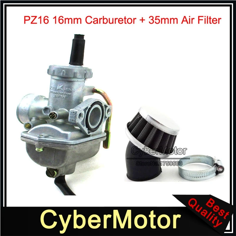 PZ16 Carb 16 мм карбюратор воздушный фильтр клирнер для 50cc 70cc 90cc 110cc двигатель ATV Quad Dirt