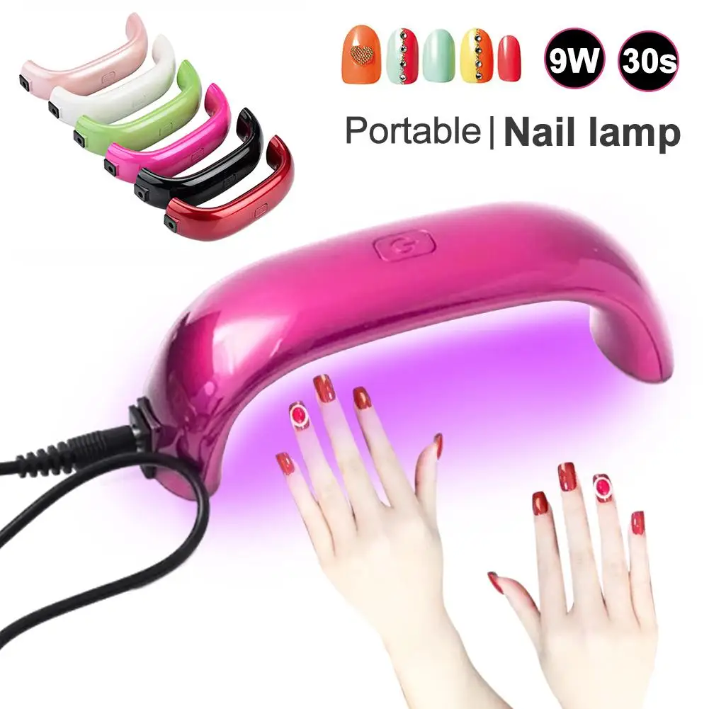 

Household Mini Portable USB 9W 100-240V UV LED Manicure Lamp Gel Nail Dryer