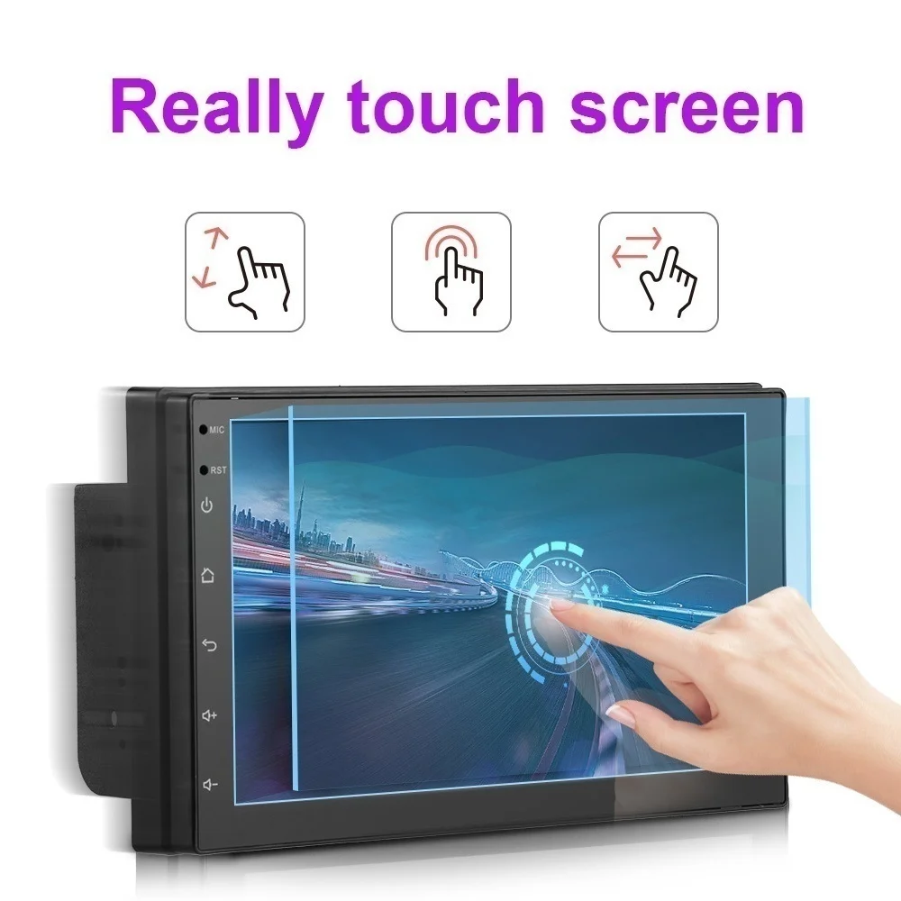 Android 8 1 10 дюймов/9 дюймов/7 дюймов GPS WIFI Bluetooth автомобильное радио 2.5D TFT емкостной