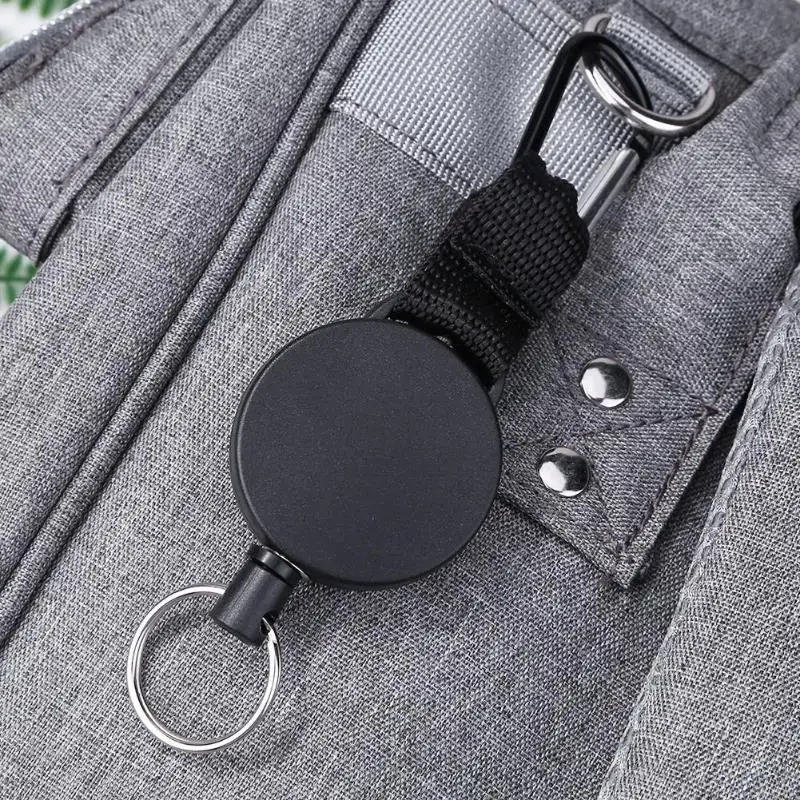 Безопасность анти потеря веревка грабитель Quickdraw выдвижной брелки автоматически