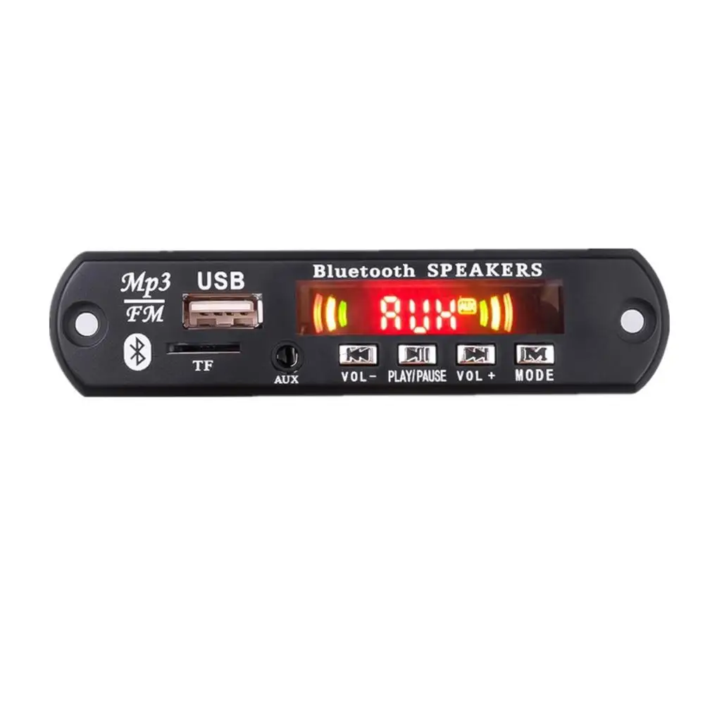 5V/12V Hands-free MP3 Player Decoder Board Bluetooth 5.0 6W Amplifier Car FM Radio Module Support USB AUX Audio Accessories | Автомобили и