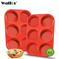 walfos food grade silicone cake molds non stick cake bakeware baking tools 3d bread pastry mould pizza pan diy birthday party