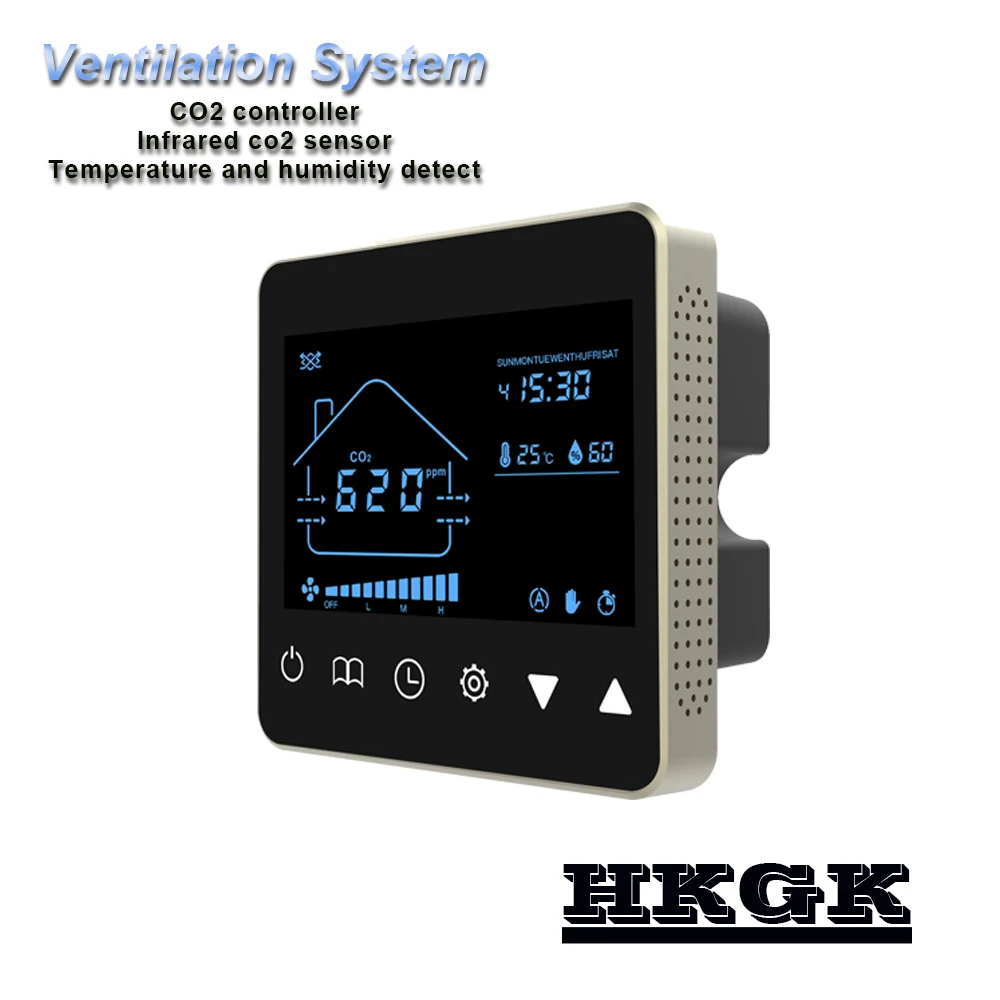 Three-speed ventilator control ndir co2 sensor for air quality detector | Инструменты
