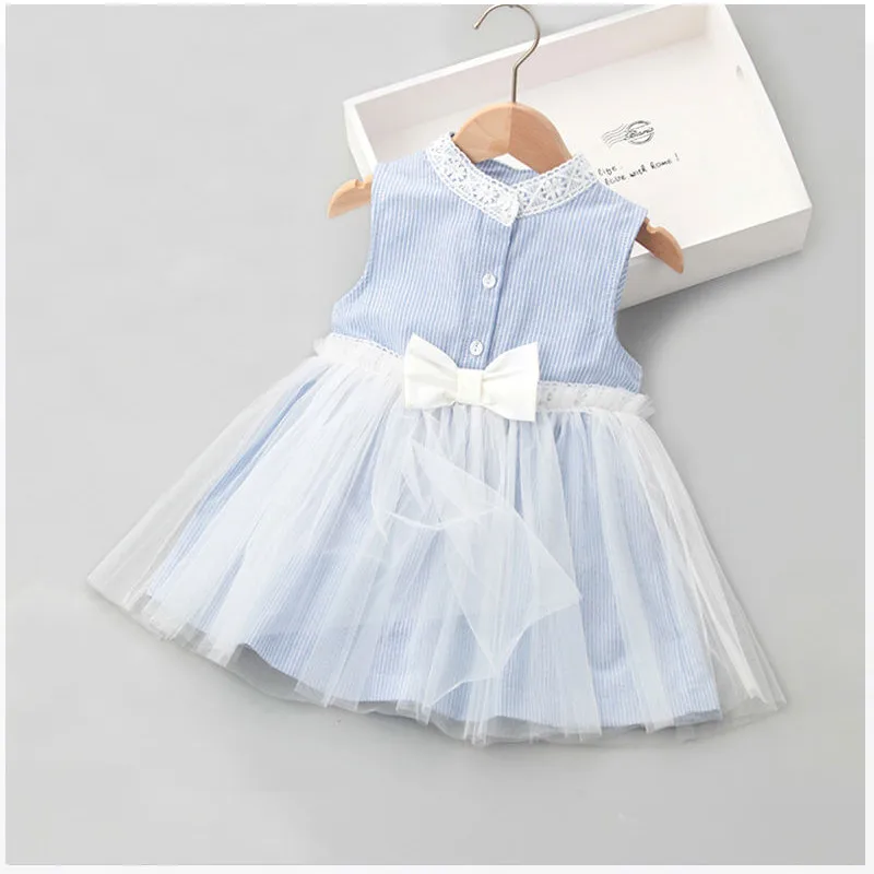 

Children's Dress Summer Dress New Little Girl Sleeveless Dress Baby Fashion Princess Net Gauze Dress Kids Dress