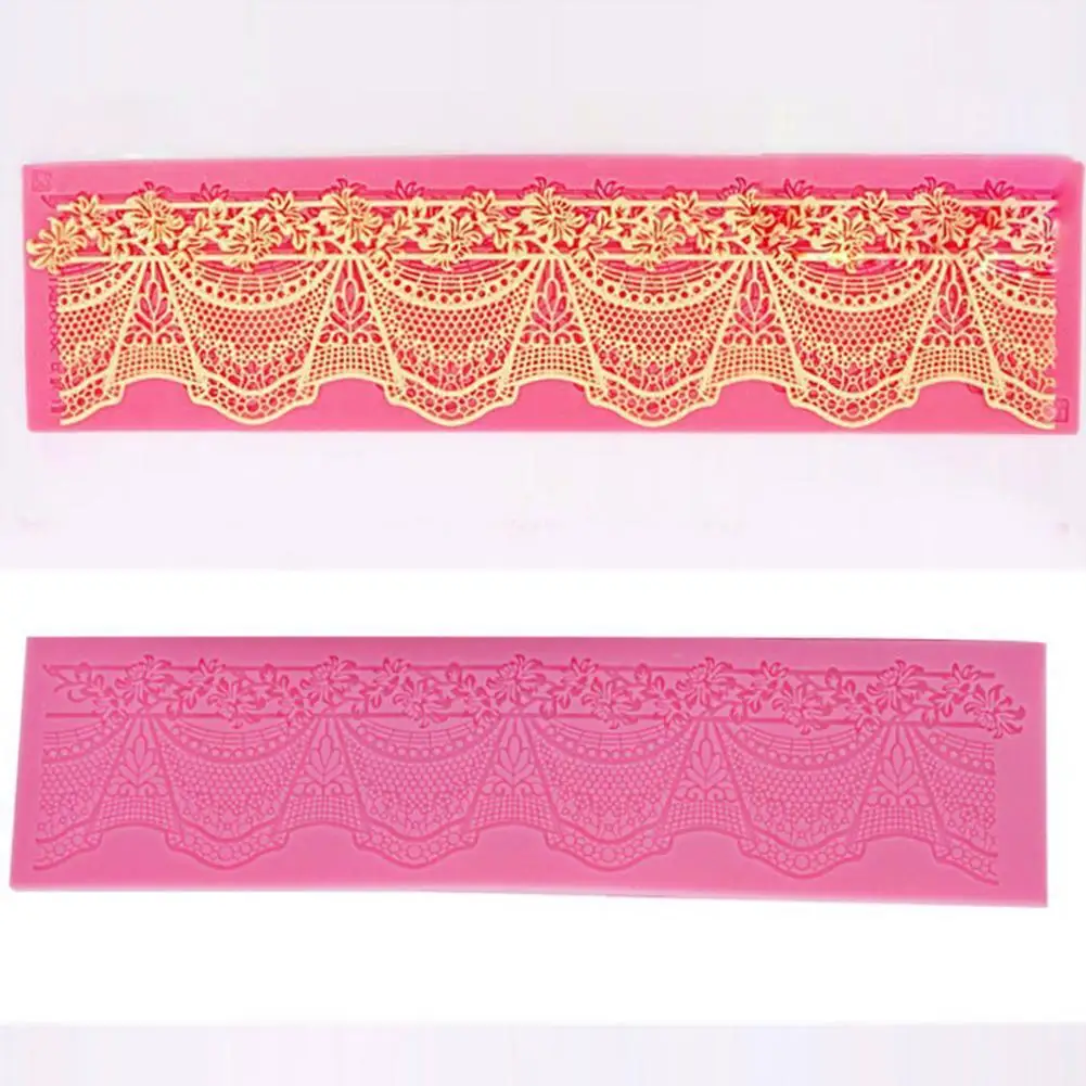 Силиконовая кружевная форма для торта сахарное ремесло помадки коврик украшения