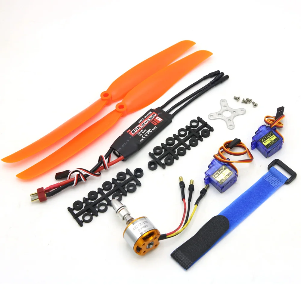 Бесщеточный мотор A2212 2212 2200KV 1400KV 1000KV 30A 40A / BLheli ESC SG90 9G Micro Servo для радиоуправляемого