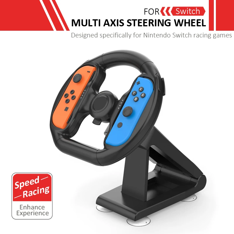 New Steering Wheel Parts Components Controller Attachment with 4 Suction Cups for Nintendo Switch Racing Game NS Accessories
