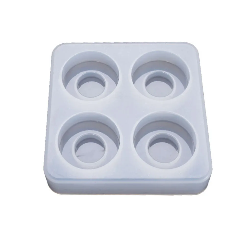 Новая силиконовая кристальная эпоксидная смола форма круглый ящик ручка литье