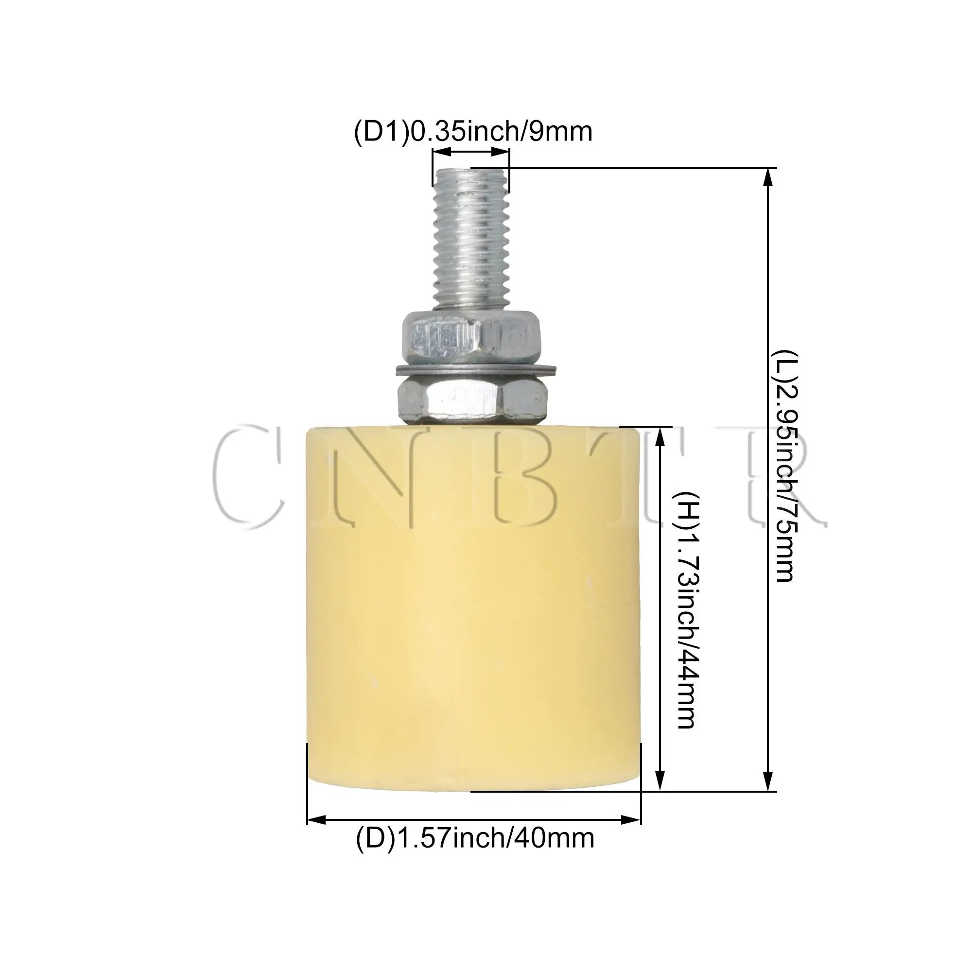 CNBTR 2 шт. 40x44 мм Желто серебристый ПП стальной плоский роликовый подшипник