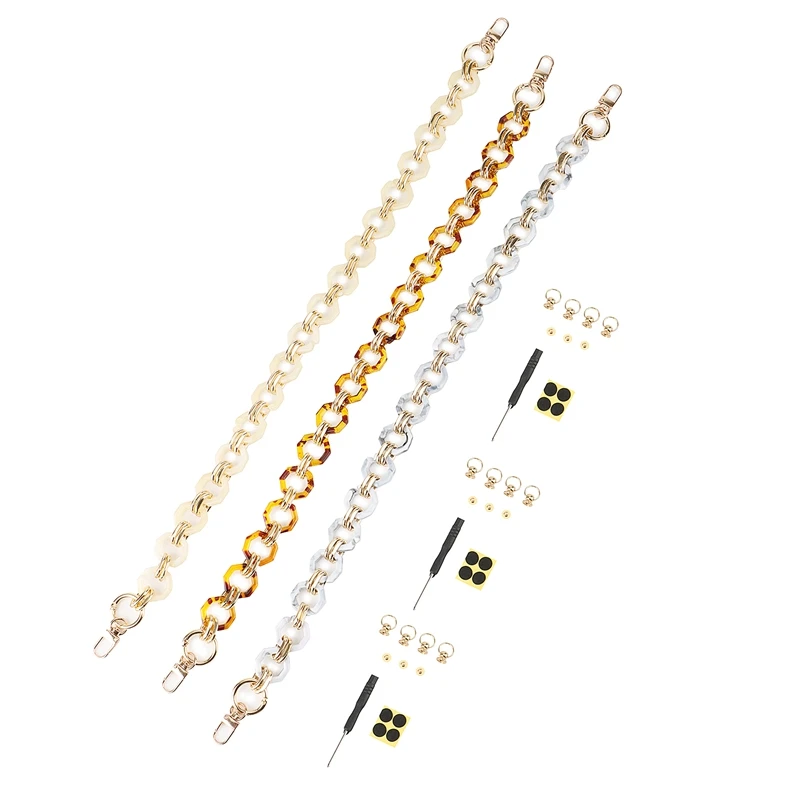 

New Acrylic Bag Chain Bag Shoulder Strap Detachable Bag Strap Women's Resin Chain Bag Bag Chain