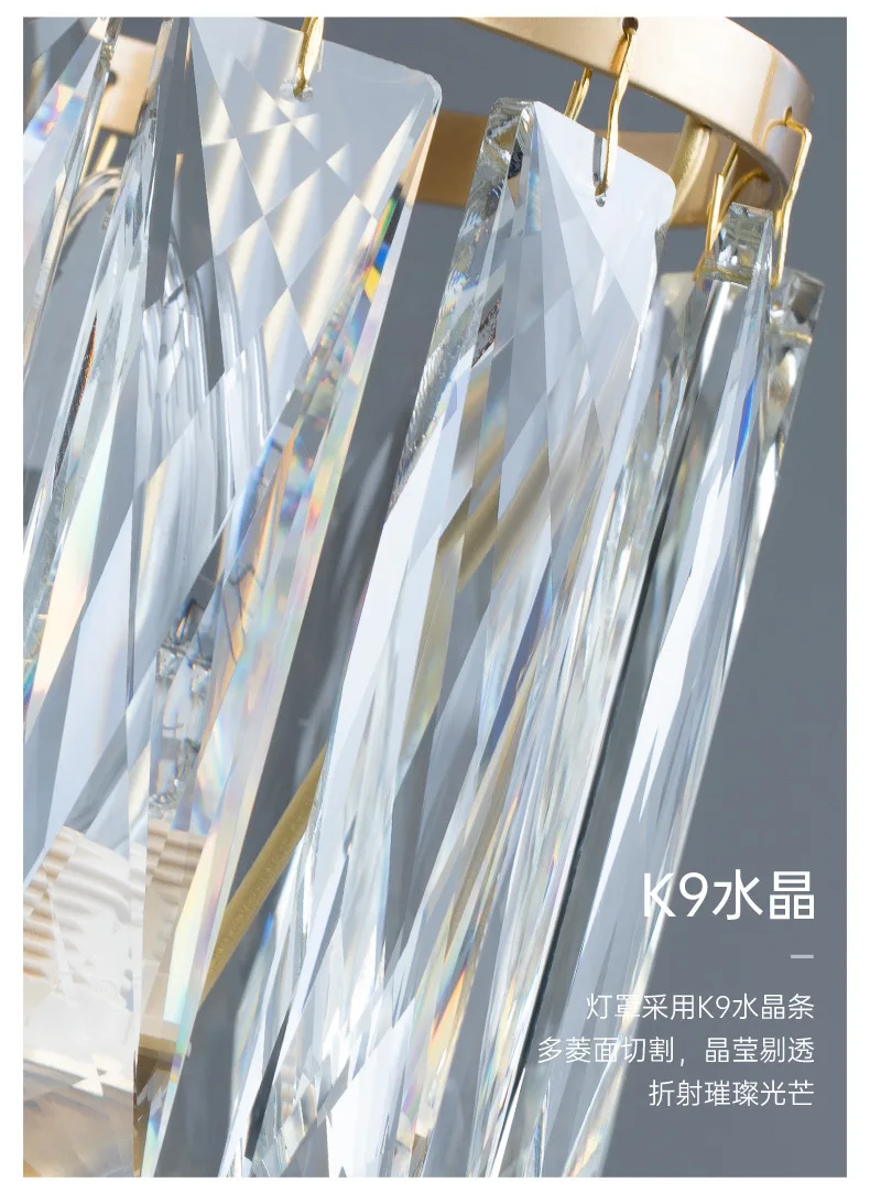 Современный светильник роскошная медная хрустальная птица гостиная спальня